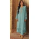 Faux Georgette Embroidered Pakistani Style Salwar Suit In Sky Blue - 11054198441