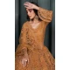 Orange Net Embroidered Designer Wear Lehenga Choli - 11104198851