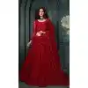 Red Net Embroidered Designer Wear Plus Size Lehenga Choli - 11104198852