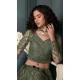 Mehendi Green Net Embroidered Designer Wear Lehenga Choli - 11104198853
