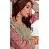 Green PV Vichitra Embroidered Pakistani Style Plus Size Salwar Suit - 11053198437