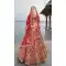 Red Silk Khatli Embroidered Wedding Wear Designer Bridal Lehenga Choli - 11103198836