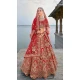 Red Silk Khatli Embroidered Wedding Wear Designer Bridal Lehenga Choli - 11103198836