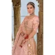 Light Pink Silk Embroidered Wedding Wear Designer Bridal Lehenga Choli - 11103198837