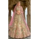 Cream Silk Embroidered Wedding Wear Designer Bridal Lehenga Choli - 11103198839