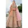 Silk Embroidered Wedding Wear Designer Bridal Plus Size Lehenga Choli In Multi Color - 11103198845