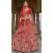 Red Silk Khatli Embroidered Wedding Wear Bridal Lehenga Choli - 11103198848