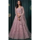 Net Embroidered Designer Lehenga Choli In Dusty Pink - 11106198857
