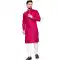 Rani Pink Cotton Slub Zari Work Casual Wear Readymade Men Kurta Pajama - 11136199099