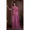Pink Silk Crush Zarkan HandWork Party Wear Saree - 11127199036