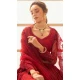 Red Net Thread Work Designer Wear Lehenga Choli - 11107198862