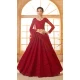 Red Net Thread Work Designer Wear Lehenga Choli - 11107198862
