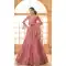Mauve Net Thread Work Designer Wear Lehenga Choli - 11107198869