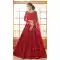 Red Net Thread Work Designer Wear Heavy Lehenga Choli - 11107198876