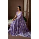 Satin Silk Zari Print Work Party Wear Saree In Lavender - 11114198929
