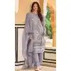 Organza Embroidered Pakistani Style Plus Size Salwar Suit In Lavender - 11189199530