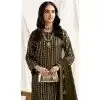 Mehendi Green Georgette Embroidered Pakistani Style Plus Size Salwar Suit - 11190199533