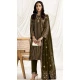 Mehendi Green Georgette Embroidered Pakistani Style Salwar Suit - 11190199533