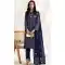 Navy Blue Georgette Embroidered Pakistani Style Salwar Suit - 11190199534