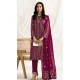 Rani Pink Georgette Embroidered Pakistani Style Salwar Suit - 11190199535