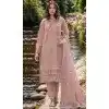 Peach Organza Embroidered Evening Wear Plus Size Salwar Kameez - 11191199539