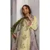 Cotton Embroidered Party Wear Plus Size Salwar Kameez In Light Yellow - 11192199541