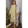 Cotton Embroidered Party Wear Plus Size Salwar Kameez In Light Yellow - 11192199541
