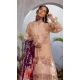 Cotton Embroidered Party Wear Salwar Kameez In Peach - 11192199542