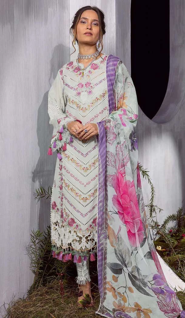 Cotton Embroidered Party Wear Salwar Kameez In Light Pista - 11192199544