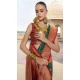 Green Silk Kanjivaram Weaving Work Traditional Wear Saree - 11176199444