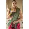 Rani Pink Silk Kanjivaram Weaving Work Traditional Wear Plus Size Saree - 11176199445