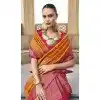 Mustard Silk Kanjivaram Weaving Work Traditional Wear Plus Size Saree - 11176199447