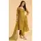 Mustard Georgette Resham Work Pakistani Palazzo Salwar Suit - 11179199468