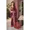Cotton Silk Weaved Thread Work Traditional Wear Saree In Wine - 11201199585