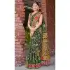Cotton Silk Printed Designer Party Wear Plus Size Saree In Green - 11204199597