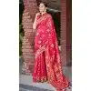 Cotton Silk Printed Designer Party Wear Plus Size Saree In Rani Pink - 11204199600