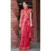 Cotton Silk Printed Designer Party Wear Plus Size Saree In Rani Pink - 11204199600