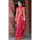 Cotton Silk Printed Designer Party Wear Saree In Rani Pink - 11204199600