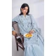 Sky Blue Cotton Embroidered Pakistani Style Salwar Kameez - 11229199775