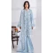 Sky Blue Cotton Embroidered Pakistani Style Salwar Kameez - 11229199775