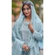 Organza Embroidery Work Pakistani Salwar Kameez In Mint Green - 11245199884