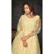 Light Yellow Net Resham Work Anarkali Style Salwar Suit - 11068198560