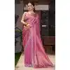 Organza Hand Work Party Wear Designer Plus Size Saree In Pink - 11208199620