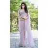 Organza Hand Work Designer Wear Plus Size Saree In Light Lavender - 11216199676