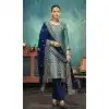 Rama Blue Silk Embroidered Party Wear Plus Size Salwar Suit - 11270200021