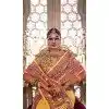 Light Yellow Silk Resham Work Party Wear Plus Size Saree - 11274200036