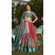 Dola Silk Printed Traditional Wear Lehenga Choli In Maroon - 11280200064