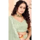 Georgette Sequins Work Party Wear Lehenga Choli In Sea Green - 11288200088