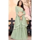 Georgette Sequins Work Party Wear Lehenga Choli In Sea Green - 11288200088