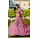 Faux Georgette Sequins Work Party Wear Lehenga Choli In Magenta - 11288200090